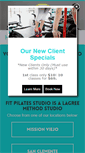 Mobile Screenshot of fitpilatesstudio.com